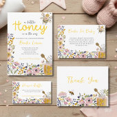 Little Honey Bee Baby Shower Invitation 招待状