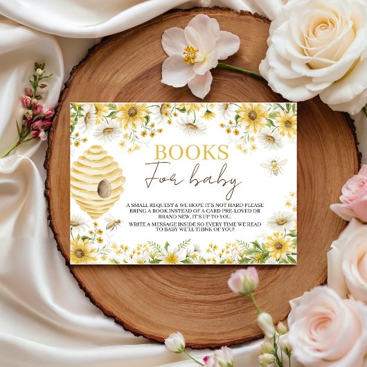 Little Honey Bee Books for Baby Request エンクロージャーカード