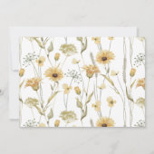 Little Honey Bee Chamomile 1st Birthday写真 招待状 (裏面)