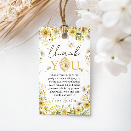 Little Honey Bee Floral Favor Tags ギフトタグ