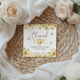 Little Honey Bee Floral Favor Tags フェイバータグ