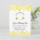 Little Honey Invitation Kids 1st Birthday Card 招待状 (スタンド正面)