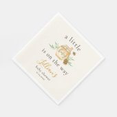 Little Honey Is On The Way Bee Baby Shower スタンダードランチョンナプキン (角)
