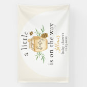 Little Honey On The Way Bee Baby Shower Banner 横断幕 (縦)