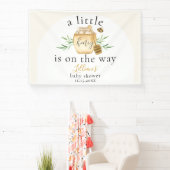 Little Honey On The Way Bee Baby Shower Banner 横断幕 (インサイチュ)