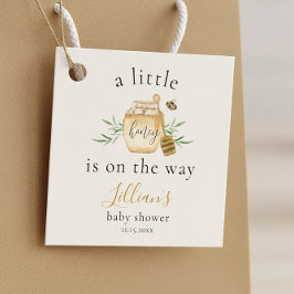 Little Honey On The Way Bee Baby Shower Favor Tags フェイバータグ