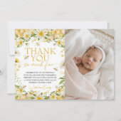 Little Honey Photo Birthday Thank You 招待状 (正面)