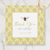 Little Honey Wildflower Bee Baby Shower フェイバータグ (裏面)