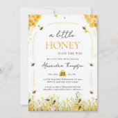 Little Honey Wildflowers Arch Summer Baby Shower 招待状 (正面)