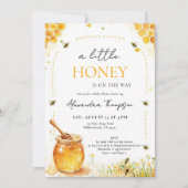 Little Honey Wildflowers Summer Arch Baby Shower 招待状 (正面)