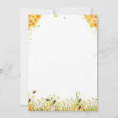 Little Honey Wildflowers Summer Arch Baby Shower 招待状 (裏面)