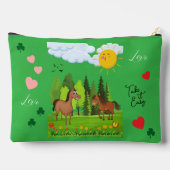 Little horses design for kids アクセサリーポーチ (裏面)