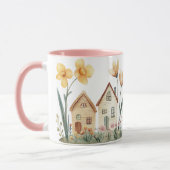 Little Houses Vintage Floral Cottage マグカップ (左)
