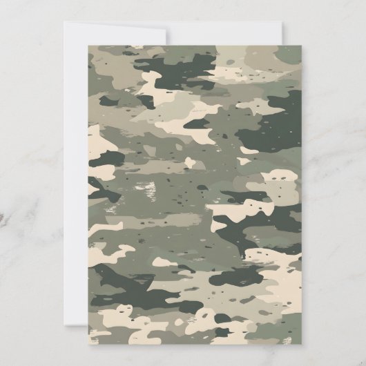 Little Hunter Baby Shower Invitation 招待状 (裏面)