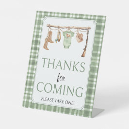 Little hunter Baby Shower Thanks for coming 台座サイン