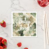 Little Hunter Duck Hunting Camo Boy Baby Shower スタンダードカクテルナプキン (インサイチュ)