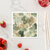 Little Hunter Duck Hunting Camo Boy Baby Shower スタンダードカクテルナプキン (インサイチュ)