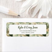 Little Hunter Duck Hunting Camo Boy Baby Shower ラベル (インサイチュ)