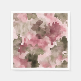 Little Hunter Duck Hunting Camo Girl Baby Shower スタンダードカクテルナプキン