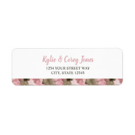 Little Hunter Duck Hunting Camo Girl Baby Shower ラベル