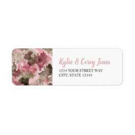 Little Hunter Duck Hunting Camo Girl Baby Shower ラベル