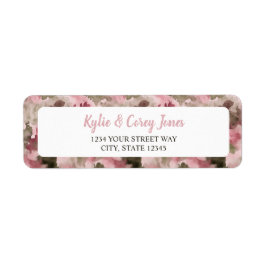 Little Hunter Duck Hunting Camo Girl Baby Shower ラベル