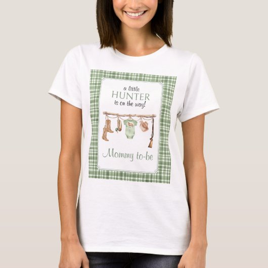 Little Hunter Mommy to-be Pregnancy  Tシャツ (正面)