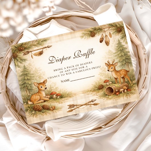 Little Hunter Woodland Deer Diapper Raffle エンクロージャーカード