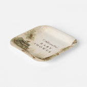 Little Hunter Woodland Keepsake Baby Shower ペーパープレート (傾斜あり)