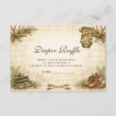 Little Hunter Woodland Keepsake Diapper Raffle エンクロージャーカード (正面)
