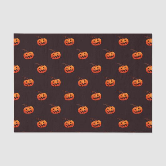 Little Jack O' Lanterns 10lbティッシュペーパー、白 薄葉紙 (正面)