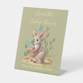 Little Joey Baby Shower Snack Sign 台座サイン (正面)