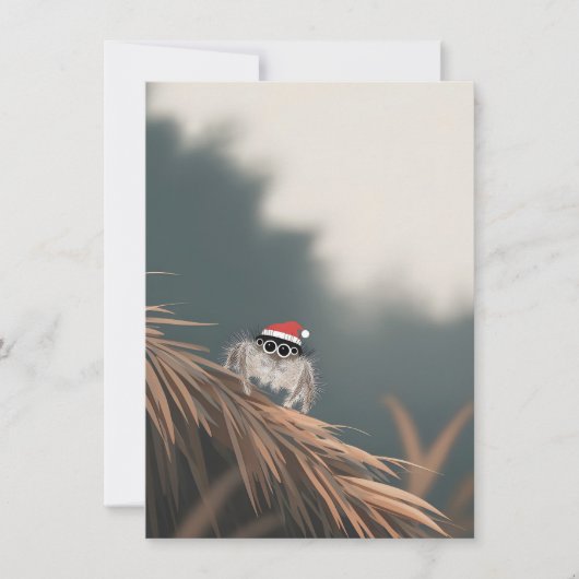 Little Jumping Spider on a Christmas Tree Cards シーズンカード (正面)
