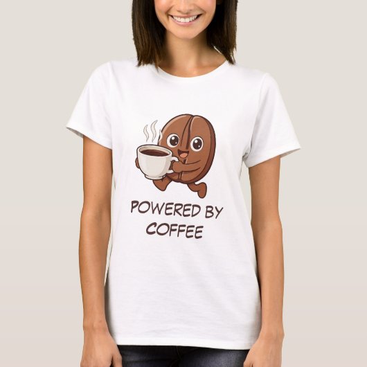 Little Kaka – Powered by Coffee Tシャツ (正面)
