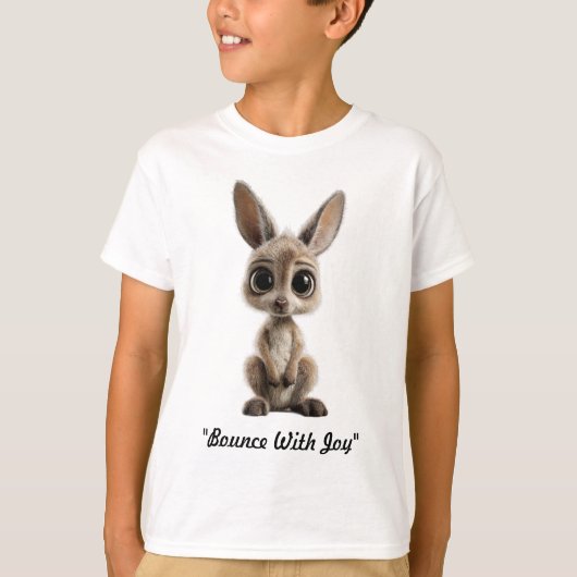 "Little Kangaroo Joy" Tシャツ (正面)