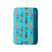 Little Kids Ocean Fish Pattern Bathroom バスマット (正面縦)