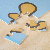 “Little King Baby Shower Banner – Blue & Gold Crow ジグソーパズル (側面)