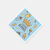 Little King Baby Shower Napkins スタンダードカクテルナプキン (角)