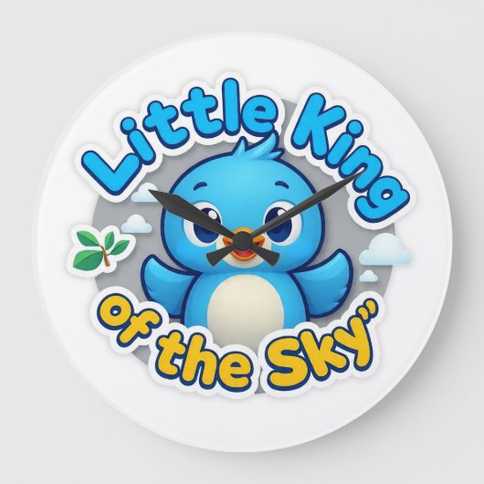Little King of the Sky ラージ壁時計 (正面)
