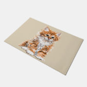 Little Kiten Doormat – あなたの色 ドアマット (アングル)
