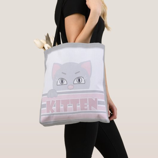Little kitty tote bag トートバッグ (クローズアップ)
