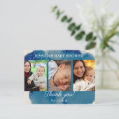 Little Knight Dragon Baby Showerありがとう写真 ポストカード (スタンド正面)