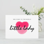Little Lady New Baby Card (スタンド正面)