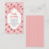 Little Lady on the Way Books for Baby エンクロージャーカード (正面/裏面)