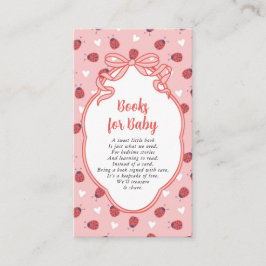 Little Lady on the Way Books for Baby エンクロージャーカード