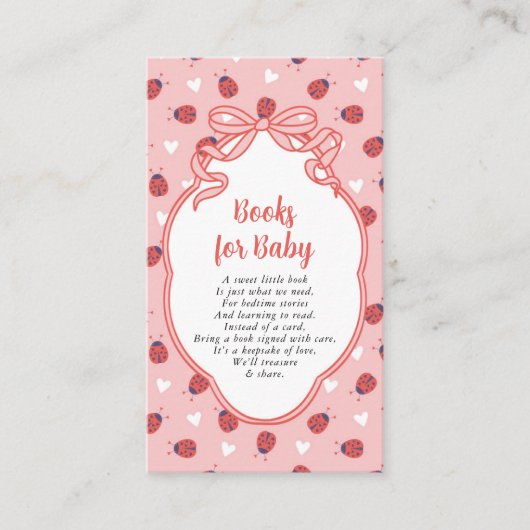 Little Lady on the Way Books for Baby エンクロージャーカード (正面)