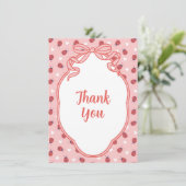 Little Lady on the Way Flat Thank You Card サンキューカード (スタンド正面)