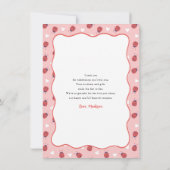 Little Lady on the Way Flat Thank You Card サンキューカード (裏面)