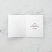 Little Lady on the Way Folded Thank You Card サンキューカード (内部)