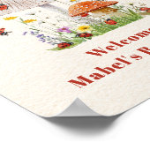 Little Ladybugキノコ赤ちゃんシャワーへようこそ ポスター (角)